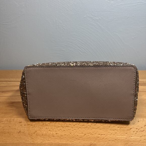 Kate Spade NY Penny Greta Court Tote Purse Glitter Sparkle Bag Cityscape Gray - Picture 4 of 16